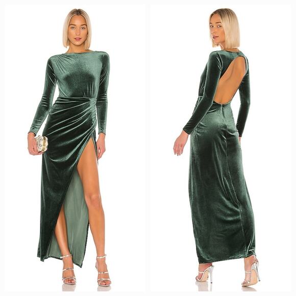 Michael Costello Dresses & Skirts - Michael Costello x REVOLVE Gregory Gown in Emerald Green XL
